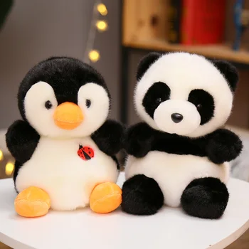  Kawaii 7 Štýlov 22 cm Panda Ošípaných Penguin Husky, Plyšové Hračky, Kreslené Zvierat Bábiky Roztomilý Králik Fox Vankúše Plnené pre Dieťa Deti Darček