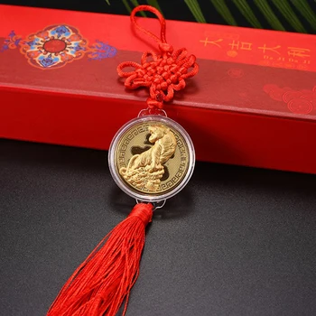  2022 V Číne Nový Rok Tigra Rok Originálne Pamätné Zlato, Striebro, Mince, Šperky, Prívesok Dary