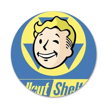  58mm Black Isle Studios hra Fallout bunky Ikony Kolíky Odznak Dekorácie Brošne Kovové Odznaky Na Odevy Batoh Dekorácie