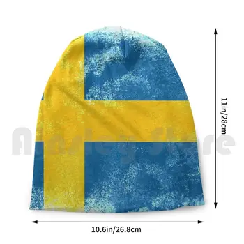  Švédsko Vlajka Čiapky Pulóver Spp Pohodlné Švédsko Vlajka Štátu Žltá Modrá Kultúry Národa Koncept