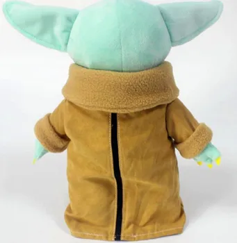  25 cm Roztomilý Star Wars Mandalorian Oblečenie pre Bábiku Baby Yoda Mäkké, Vypchaté Deti Hračka