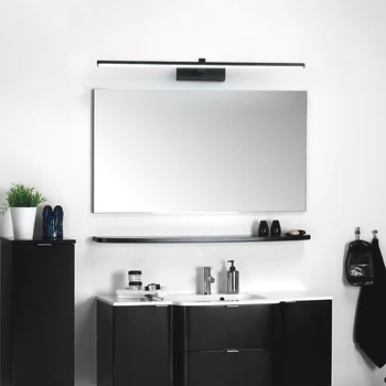  Anti-fog o 0,4-1M Kúpeľňa Mirror Light Black/White Maľované Železa Led Nástenné svietidlá Vnútorné Dekoratívne Moderné Sconces Svietidlá
