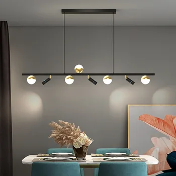  Moderné Led Luster S Spotlight Železa Prívesok Svetlá Pre Jedálne, Kuchyne Loft Dekorácie Nordic Domov Strop Lustre