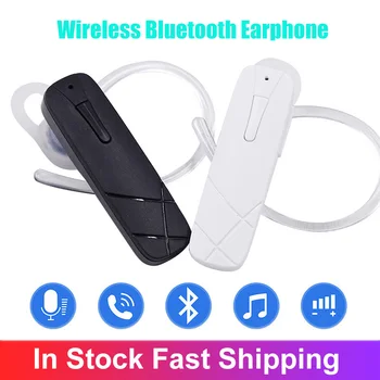  Mini-Univerzálne Bezdrôtové Bluetooth-co Stereo Slúchadlá Slúchadlá S Mikrofónom Handfree Earhook Headset Pre IOS a Android