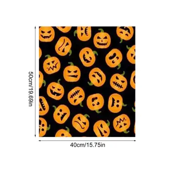  16 Kusov Halloween Textílie Prešívanie Bat Tekvica Lebka Patchwork Štvorcov Plavidlá Zväzok Zmiešané Vzor Tkaniny Halloween Tému
