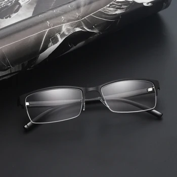  Módne pánske pol kovový rám krátkozrakosť okuliare neutrálny predpis, krátkozrakosť, -0, aby -600 stupňov Vintage Optické Krátkozrakosť Okuliare