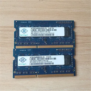  Nanya memoria ddr3 ram 2GB 1RX8 PC3-10600S-9-10-B2 1333 notebook pamäť DDR3 2GB 1333MHz ram 1,5 V pre notebook 1PCS