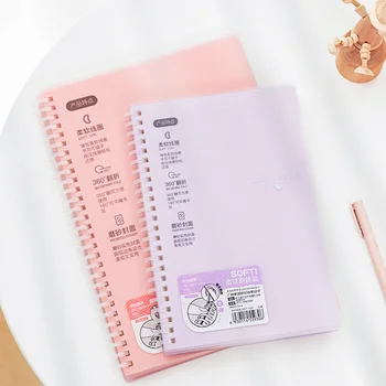  Denník 2021 A5 B5, Farba Transparentná Cievka Notebook Vnútorné Jadro Kryt Poznámkový Blok Denník Plán Office Kancelárske Potreby
