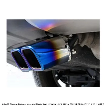  Na Honda HRV HR-V Vezel 2016 2017 2018 Auto Kryt Šál Chvost Rúry Zásuvky Venovať Nerezová Oceľ Výfukové Tip
