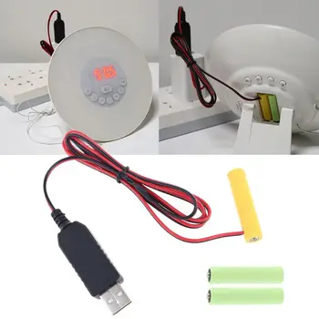  Univerzálny LR03 AAA Batérie Kvapiek USB Napájací Kábel Vymeňte 1-4pcs AAA Batérií Na Elektrické Hračky Baterka Hodiny LED