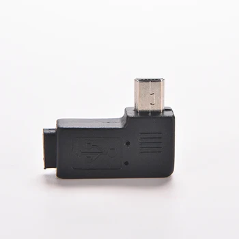  Mini USB Type A Male Micro USB B Samica 90 Stupňov Ľavý Uhol Adaptér