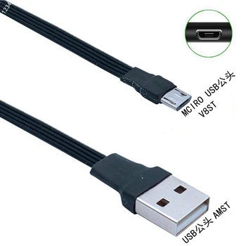  Mini USB MICRO B USBType 5pin Muž 90 Šikmého na USB 2.0 Muž Dátový Kábel TELEFÓN