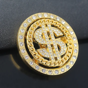  DIY Telefón Prípade, Veľká Otočná Dolár Model Príslušenstvo Crystal Keychain Šťastie, Peniaze Logo Vysoko Kvalitné Ručne vyrábané Šperky