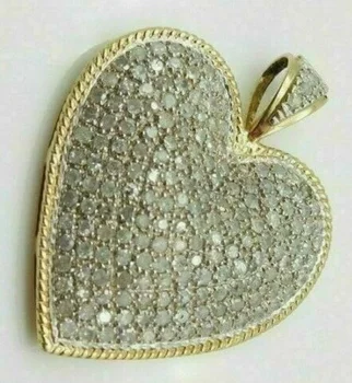  ANGLANG Luxusné Prívesok Srdce Náhrdelník Svadobné Svadobné Lesklé CZ Kameň Romantický Darček Elegantný Módny Náhrdelník Šperky pre Ženy