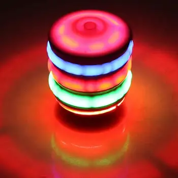 Spinning Top Farebné Flash LED Svetlo, Laserové Hudby Gyroskop Detí Dreva Svetelná Hudba Gyro Klasické Hračky, Detský Vianočný Darček