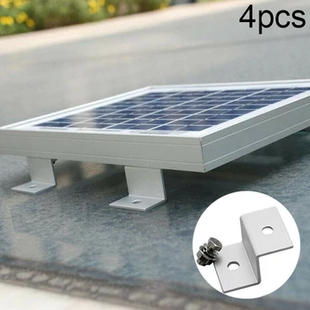  4pcs/set Solárnych panelov Upevnenie na Stenu Z-tvarované Hliníkové Strešné Držiak Carvan Solárneho Systému Inštalačné Príslušenstvo