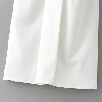  XEASY 2021 Nové Letné Ženy Biela Vintage Streetwear Bežné Ženské Sukne Bežné Elegantné Split Slim Výška Pása Midi Sukne