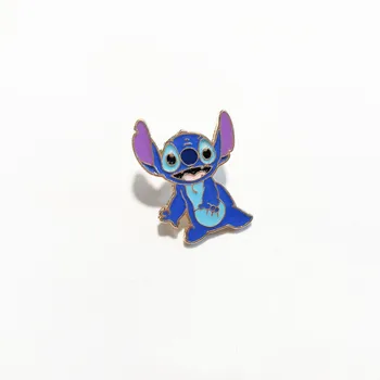  Disney ' Lilo & Stitch Brošňa Iny Animácie Šatkou Pracky Cartoon Kovové Smalt Šatku Tlačidlo Odevné Doplnky Odznak Pin