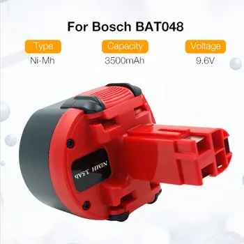  2021 BAT100 BAT119 BH984 3.5 Ah Ni-Mh 9.6 V nahradenie nabíjateľná batéria, vhodná pre Bosch powertools, a TO 9.6 VE-2 PSR9.6VE-2