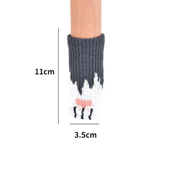 4Pcs/Nastaviť Nové Mačka Packa Tabuľka Nohy Ponožky Stoličky Nohu Vzťahuje na Poschodí Chrániče Non-Slip Pletenie Ponožiek pre Nábytok Cartoon Domova