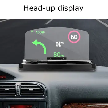  Hud Auto Head-Up Display Mobilného Telefónu stojan Hud vodičov Projektor Head-Up Display Qi Bezdrôtovú Nabíjačku Auto Držiak