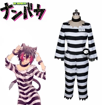  Anime Nanbaka Detentionhouse Cosplay Kostým Č. 15 Jyugo Prekladané Väzeň Oblek