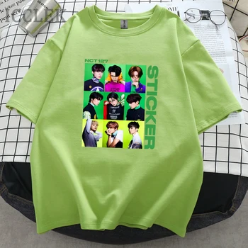  Kpop Nct 127 Nálepky Album Tričká Bavlnené Ženy Muži Graphic Tee Harajuku Krátke Rukávy Letné Topy pre Ženy Oblečenie