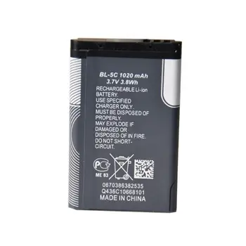  Nové BL 5C BL5C Nabíjateľné Batérie 3,7 v 1020mAh Batérie Pre Nokia C2-01 N70, N72 C2-02 C2-03 C2-06 X2-01 5130 2610 N90 N-Gage