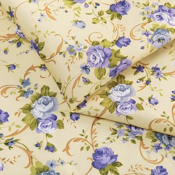  Lacné Peach Skin Textília Kvetinový Polyester Textílie Záves Pre Domáce Textilné Tenké Tkaniva W38