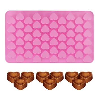  NICEYARD 3D Srdce Tvar Čokoláda Plesne 55 Otvory Silikónové Formy Cake Zdobenie Fondant Jelly Cookies Zásobník na Pečenie Príslušenstvo