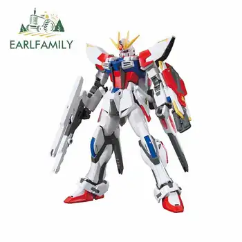  EARLFAMILY 13 cm x 10.3 cm Pre Cartoon Gundam Vtip Darček Funny Auto Samolepky Celé Telo Vodotesný Vinyl Grafika Odtlačkový