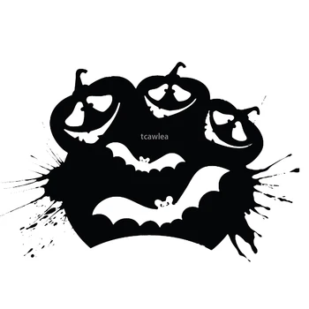  Čierna Mačka, Tekvicové Bat Karty Plavidlá Rezanie Kovov Zomrie Trik Halloween alebo Liečiť Nastavenie Šablóny Pre DIY Scrapbooking Karty Dekor