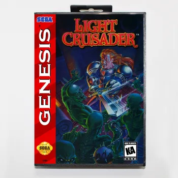  Nové 16-bitové MD hry, karty - svetlo crusader s Retail box Pre Sega genesis systém