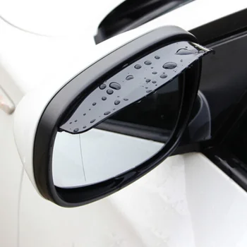  2 ks PVC Auto Späť Zrkadlo Obočie Daždi Kryt nálepka Pre SEAT Toledo, Altea MK1 MK2 Ibiza Cupra Leon Cupra AUTO príslušenstvo