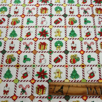  Vytlačené Vianočné Dieťa Handričkou Bavlna Twill Textílie Pre DIY posteľná bielizeň Handričkou Šitie Patchwork Prešívanie A Šťastné Vianočné Dekorácie