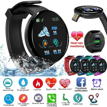  Nové Inteligentné Hodinky D18S Farebné Obrazovky Šport Fitness Hodinky, Vodotesný IP67 Bluetooth Smartwatch Fitness Náramok pre Android iOS