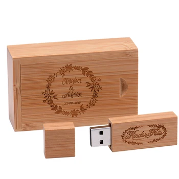  JASTER 5 ks/veľa drevené Usb Flash disk zákazníkom zadarmo LOGO pendrive8GB 16GB 32GB U diskov Memory Stick FOTOGRAFOVANIE svadobné dary