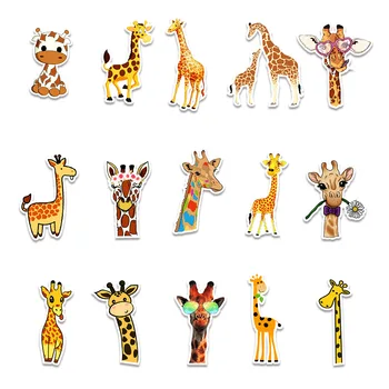  50pcs DIY Zelené Nálepky Žirafa Cartoon Scrapbooking Dodávky Dekoratívne Motocykel Batožiny Vozíka Prípade Hračka Nepremokavé Nálepky