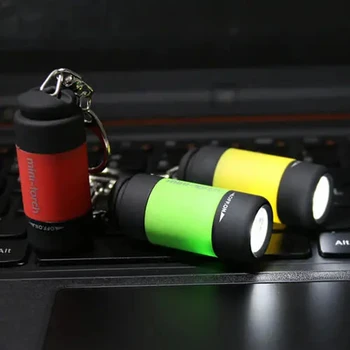  LED Mini Pochodeň USB Prenosné Ručné Nabíjacie Turistika Kempovanie Laserové Ukazovátko Svietidlo Vonkajšie Malý prívesok U V Baterka Lampa
