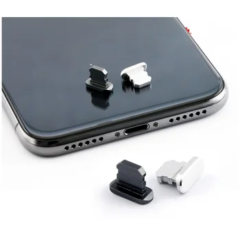 Prachotesný Kryt z Hliníkovej Zliatiny Prenosné Kovové Proti Prachu Nabíjací Dock Konektor Zátka Spp Kryt pre iPhone 11 X XR Max 8 7 6 Plus