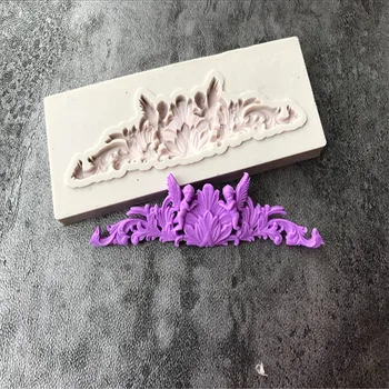  3D Silikónové Formy Európsky Štýl Čipky Sugarcraft Fondant Čokoláda Formy Cake Zdobenie Nástroje Silikónové Tortu Formy