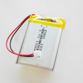 EHAO 103040 3,7 V 1200mAh Lítium-Polymérová LiPo Nabíjateľná Batéria + JST 2Pin 1,5 mm konektor Na MP3, GPS, DVD