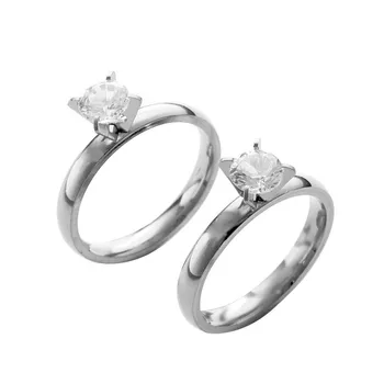  Móda Á Striebristé Snubné Prstene Pre Ženy Šperky Vintage Prst Prsteň Dámy Zirkón Zásnubný Prsteň Ženy, Žena Crystal