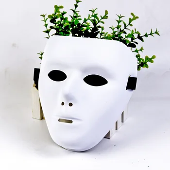  Čisté biele matné maska JabbaWockeeZ Na maškaráda, ghost chodiť Halloween party