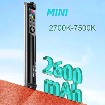  Yongnuo YN360 MINI Trubice Stick Svetlo, 2700K-7500K RGB Farebné Bi-color 2600mAh Fotografie Osvetlenie LED RGB Mäkké Svetlo Ručné