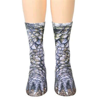  2020 Čierny piatok Módne Unisex Dospelých, Deti Nôh Zvierat 3D Vytlačené Priedušná Uprostred Trubice Ponožky Vianočný darček mačacie pazúry ponožky