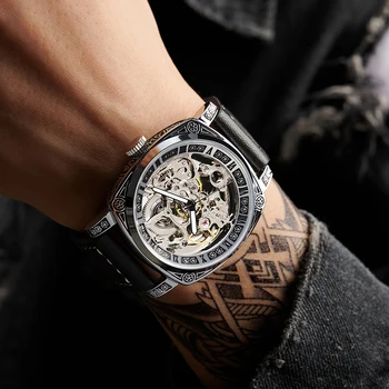  WISHDOIT originálne dizajnérske duté sledovať nové pánske bežné hodinky, top automatické mechanické hodinky vodotesné svetelný pánske hodinky