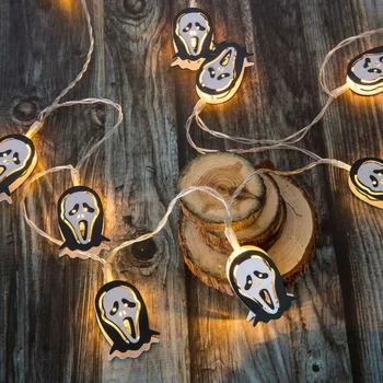  LED Vianočné Osvetlenie Halloween Bat Ghost Spider Ghost Light String Domov Spálňa Decor Rozprávkových Svetiel Cristmas Dekorácie 2022