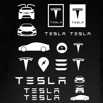  Dawasaru pre Tesla Obtlačky Grafika Nálepky s Logom TM3 TMX TMS Auto Kotúča, Auto Nálepky, Auto Príslušenstvo KK Vinyl,26 CM X 22 CM