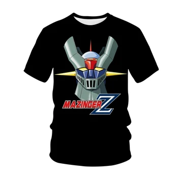  2021 mazinger z anime film robot streetwear 3D tlač T-shirt pánske bežné T-shirt deti nadrozmerné T-shirt pre chlapcov a dievčatá